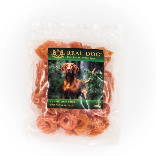 Picture of RD-114 REAL DOG ​​​​SNACKS Soft Chicken Filet Rings 500g