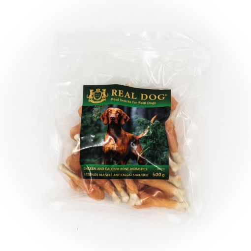 Picture of RD-119 REAL DOG ​​SNACKS Chicken drumstick on calcium bone 500g
