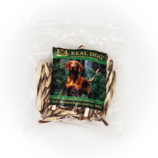 Picture of RD-131 REAL DOG ​​SNACKS Rolled duck and cod sandwiches 500g