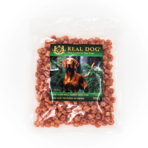 Picture of RD-153 REAL DOG ​​SNACKS Mini sushi rabbit with cod 500g