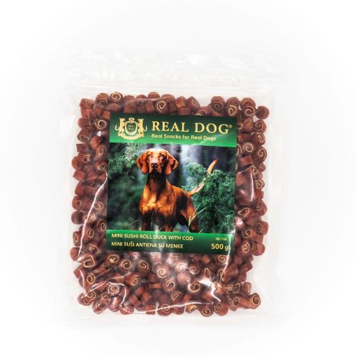Picture of RD-154 REAL DOG ​​SNACKS Mini sushi duck with cod 500g