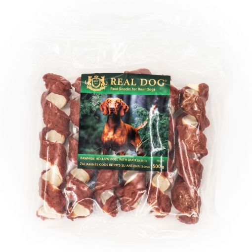 Picture of RD-234 REAL DOG ​​SNACKS Rawhide spring roll with duck 18-20 cm 500 g