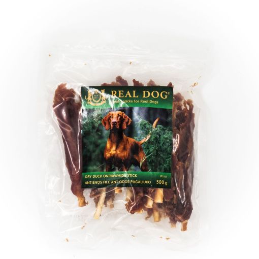 Picture of RD-259 REAL DOG ​​SNACKS Soft duck fillet on a stick with skin 500 g