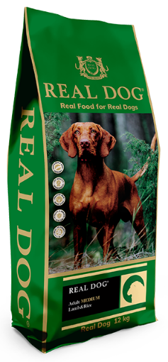 Picture of RD70240 Real Dog SP Adult Medium Lamb&Rice 12 kg