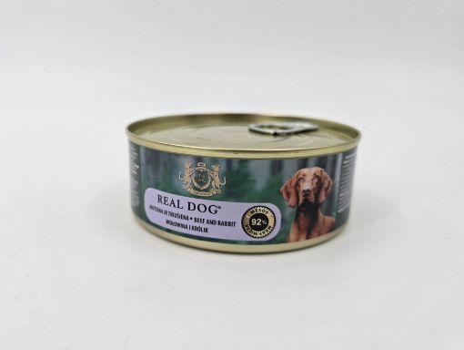 Picture of RD70363 Real Dog SP - Wet Beef and rabbit for adult dogs 240 g (pak24)