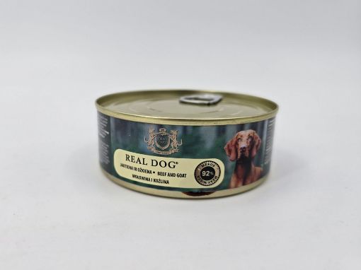 Picture of RD70370 Real Dog SP - Wet Beef and goat for adult dogs 240 g (pak24)