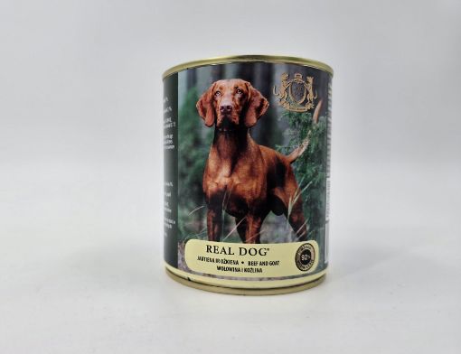 Picture of RD70349 Real Dog SP - Wet Beef and goat for adult dogs 800 g (pak6)