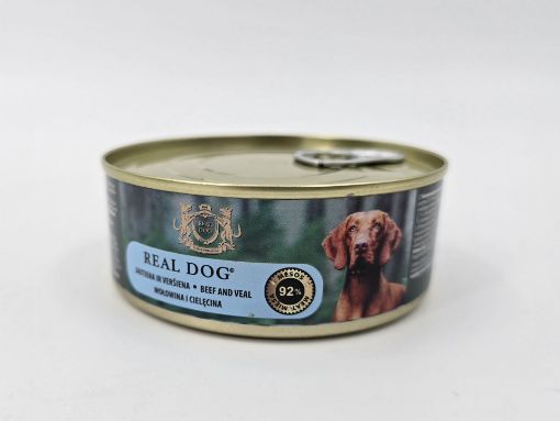Picture of RD70387 Real Dog SP - Wet Beef and veal for adult dogs 240 g (pak24)